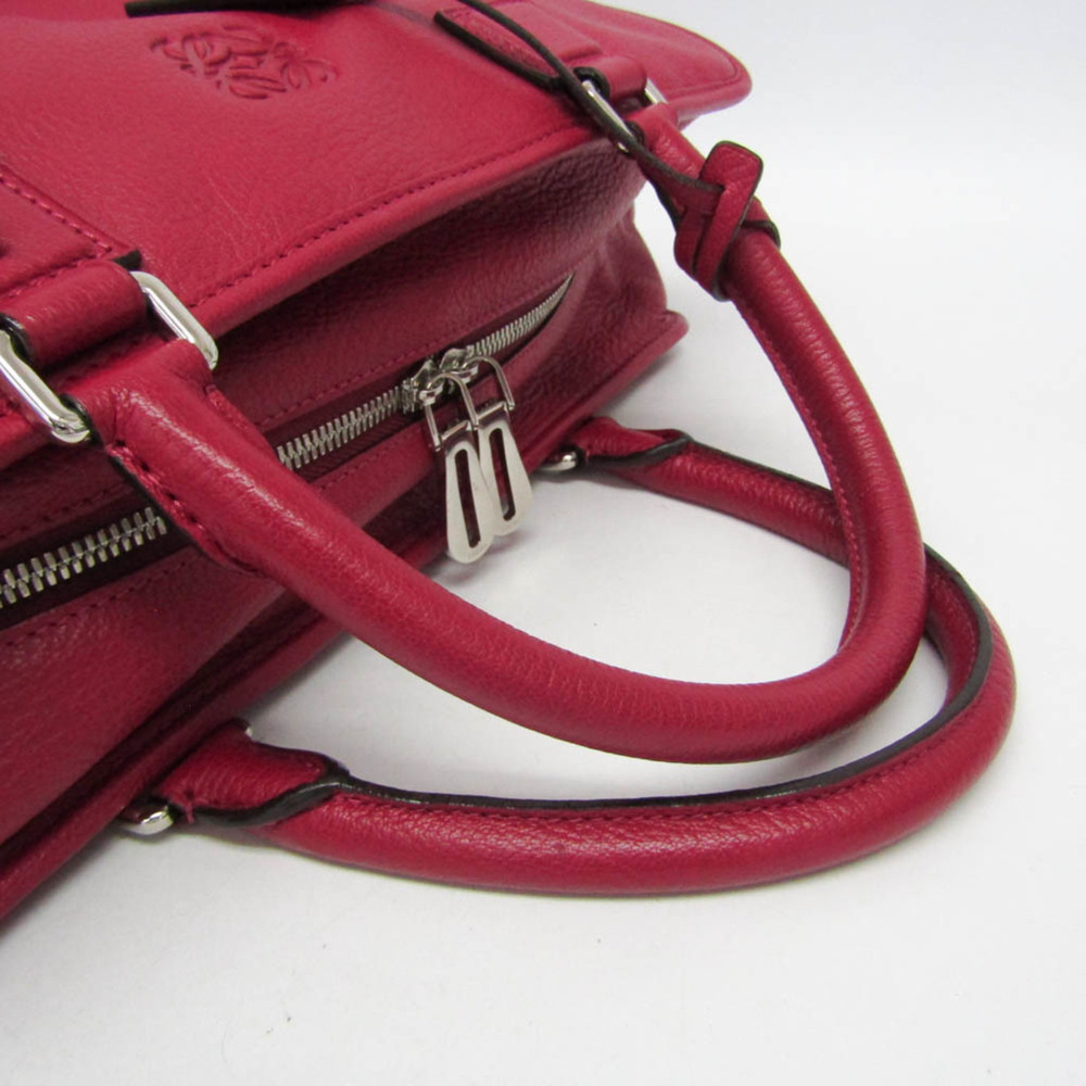 Loewe Amazona 36 Women's Leather Handbag Pink - Picture 7 of 14